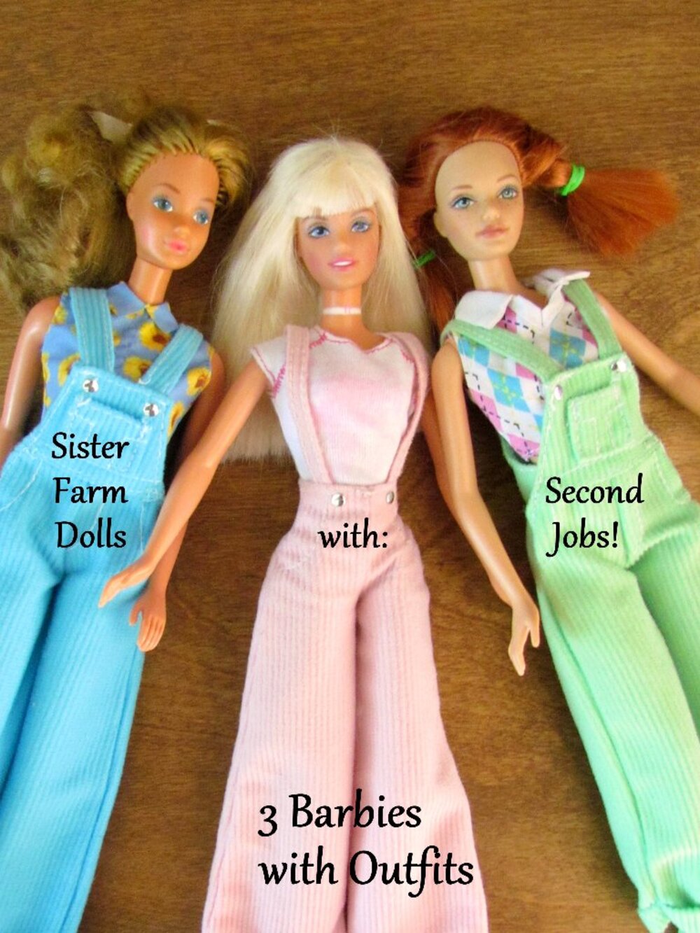 3 BARBIE DOLLS w CLOTHES & SHOES for 2 JOBS EACH, ENJOY THE STORY!